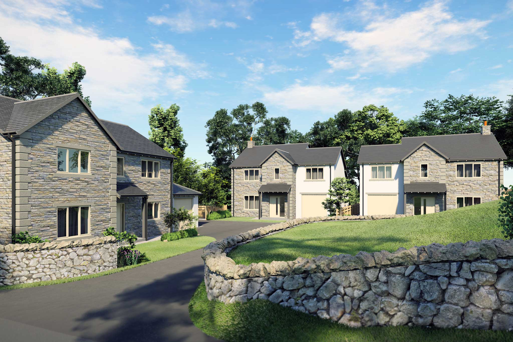 houses in a small estate